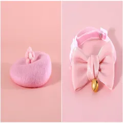 Pet Wool Cartoon Coloured Bud Hat - Pink Set - View 1