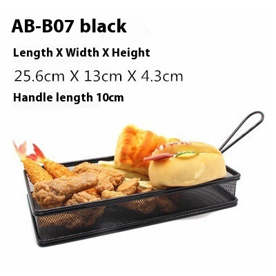 Short Handle Rectangular Black