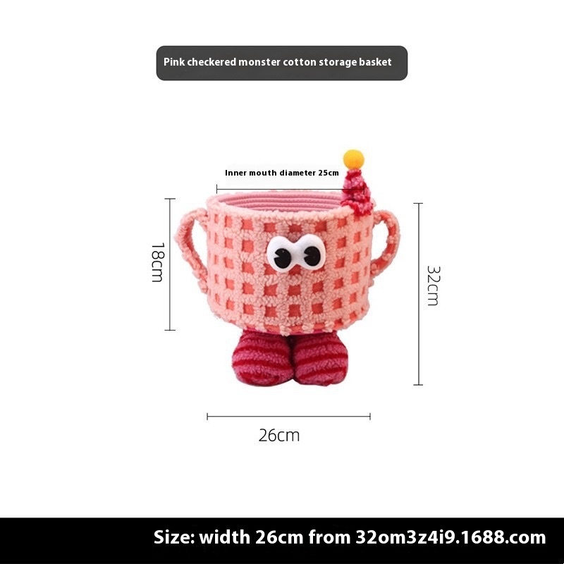 Pink Check Little Monster