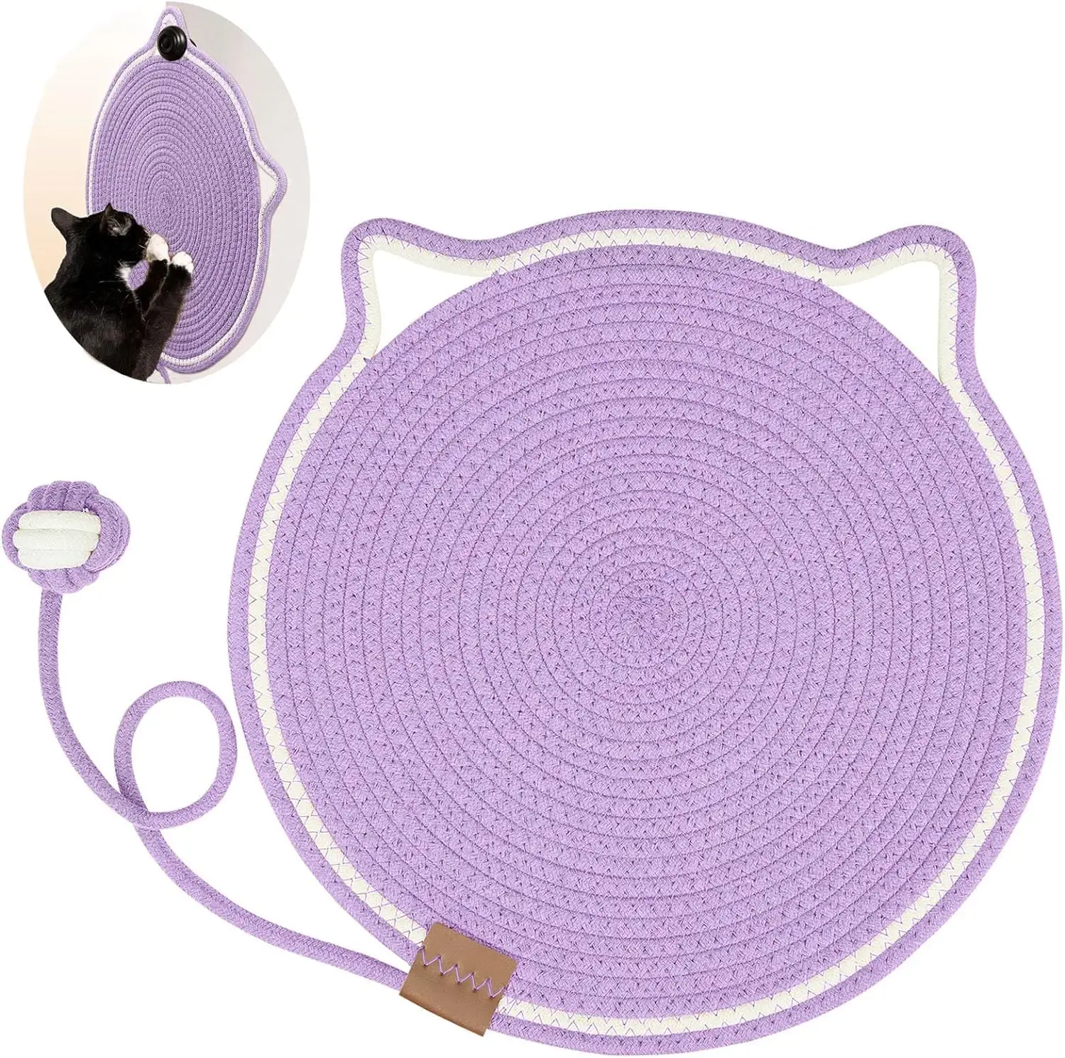 Braided Cotton Rope Cat Claw Mat Self