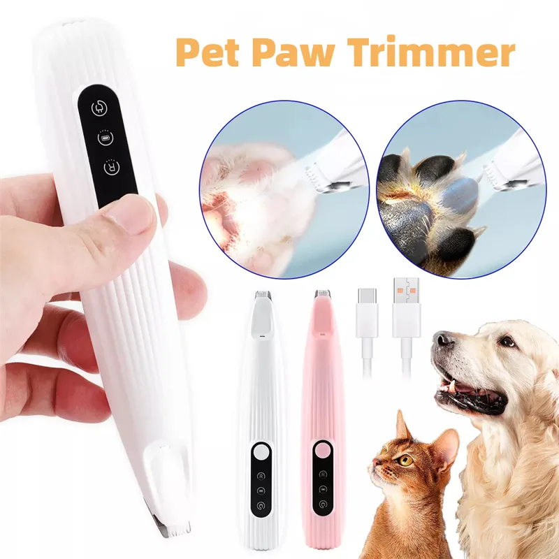Pets Efficient LED Shaving Cat Dog Foot Hair Electric