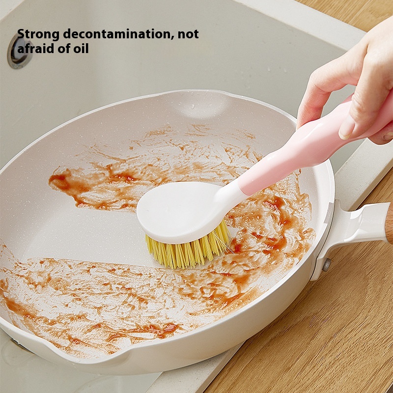 Beech Long Handle Sisal Wok Household Multifunctional Kitchen Cleaning Brush