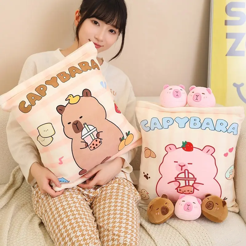 Capabala Plush Doll Decompression 6 Capybara Bags Suit