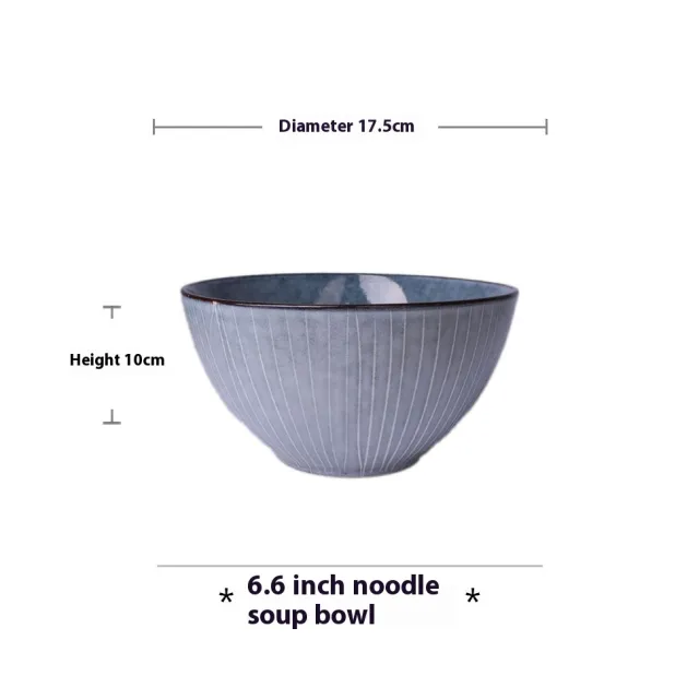 Creative Retro Ceramic Shaped Tableware Bowl Plate Dish 6.6Inch Noodle Bowl - Shop at LoveMi