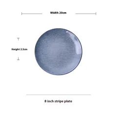 Creative Retro Ceramic Shaped Tableware Bowl Plate Dish - 8Inch Plate - View 1