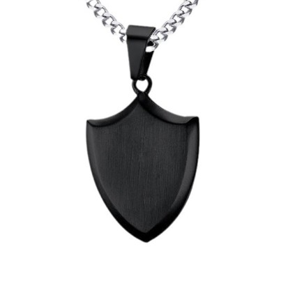 Black Pendant With Chain