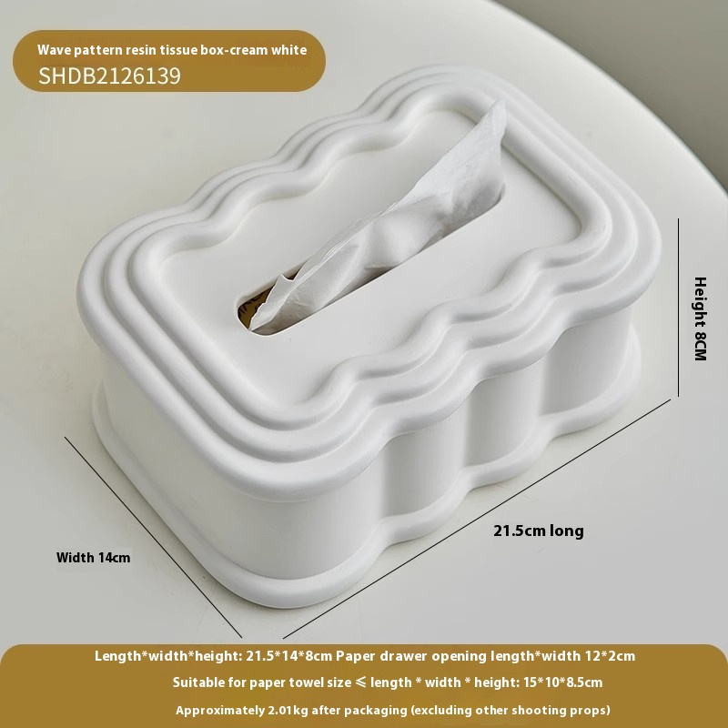 Wave Pattern Milky White