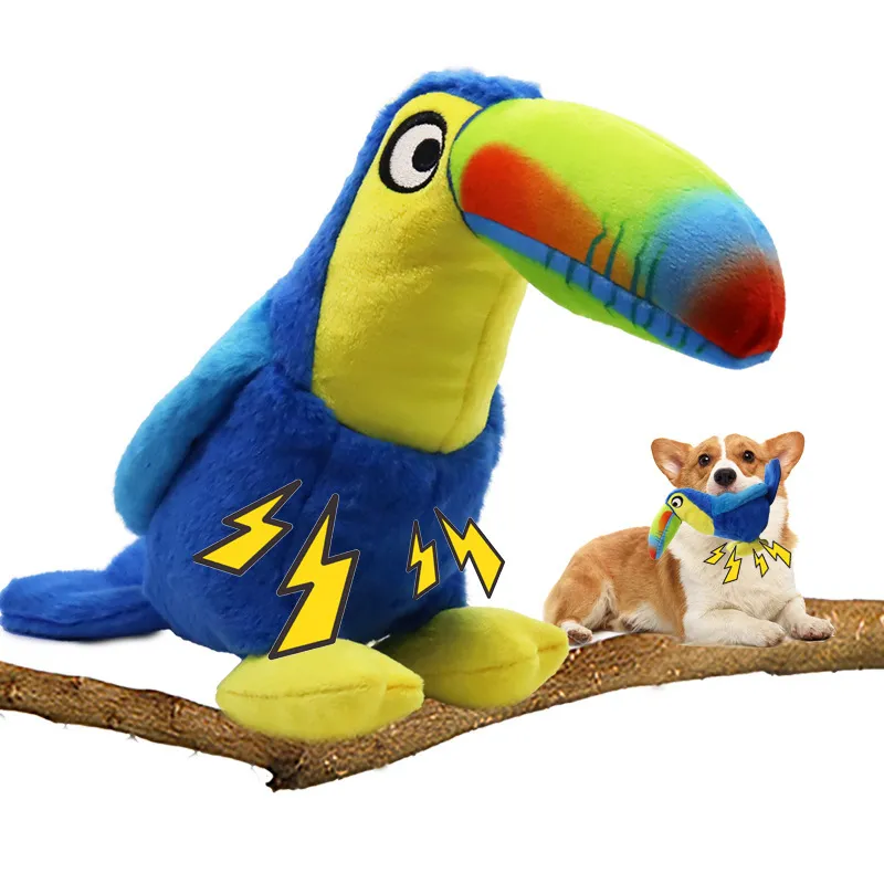 Big Mouthed Bird For Relieving Boredom, Pulling And Teasing Dog Toy - Blue