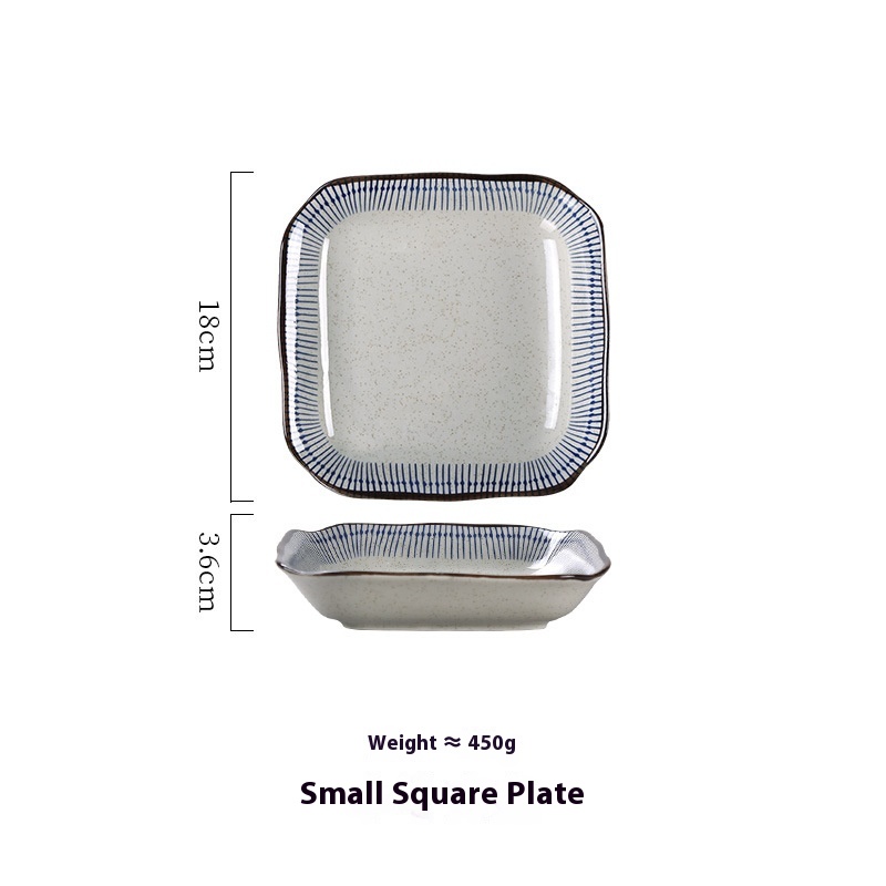 7inch small square plate