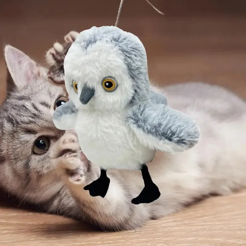 Interactive Cat Plush Toys for Indoor Cats Automatic Flapping