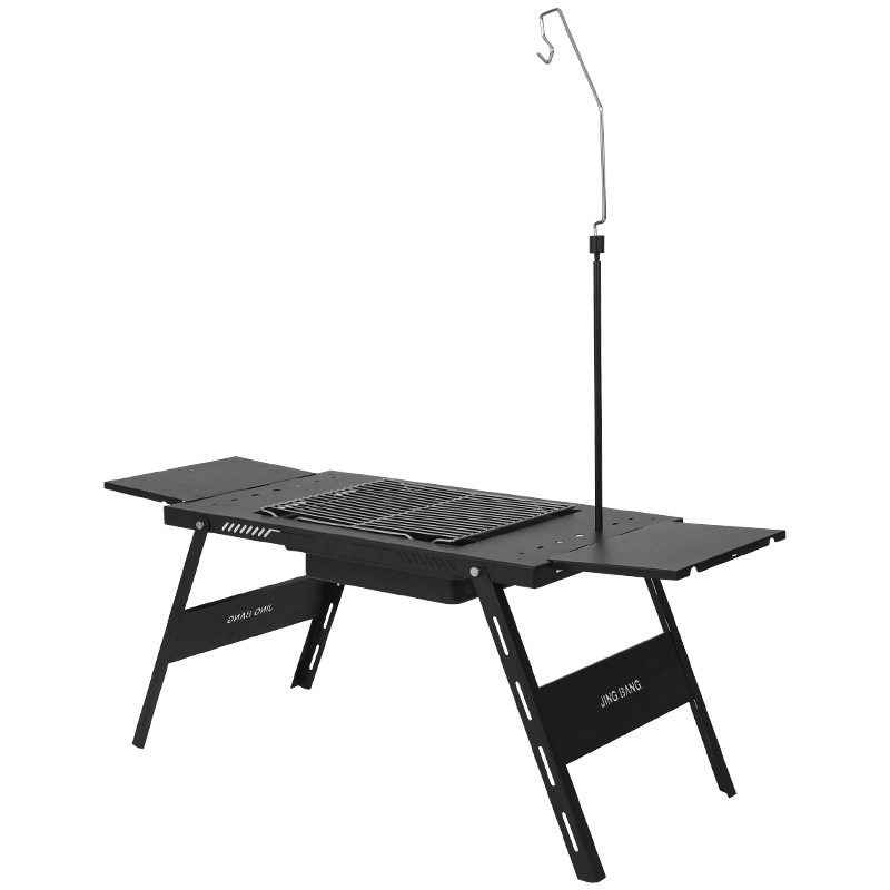 Black Square Stove Table