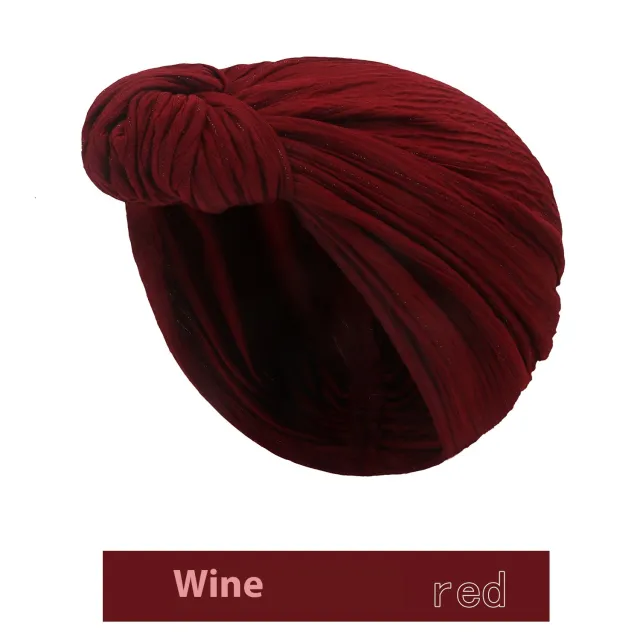 Autumn And Winter Knot Fashion Tam o' shanter Wine Red - Shop at LoveMi