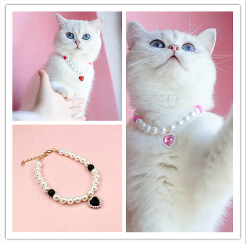 Pet Cat Beads Love Necklace - Set