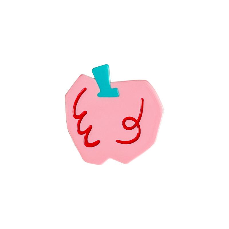 Peach apple side clip