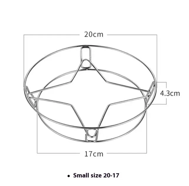 Stainless Steel Multi functional Pot Rack Heat Insulation Storage Rack Anti scald Draining Round Potholder Small Size 20 To 17 - Shop at LoveMi