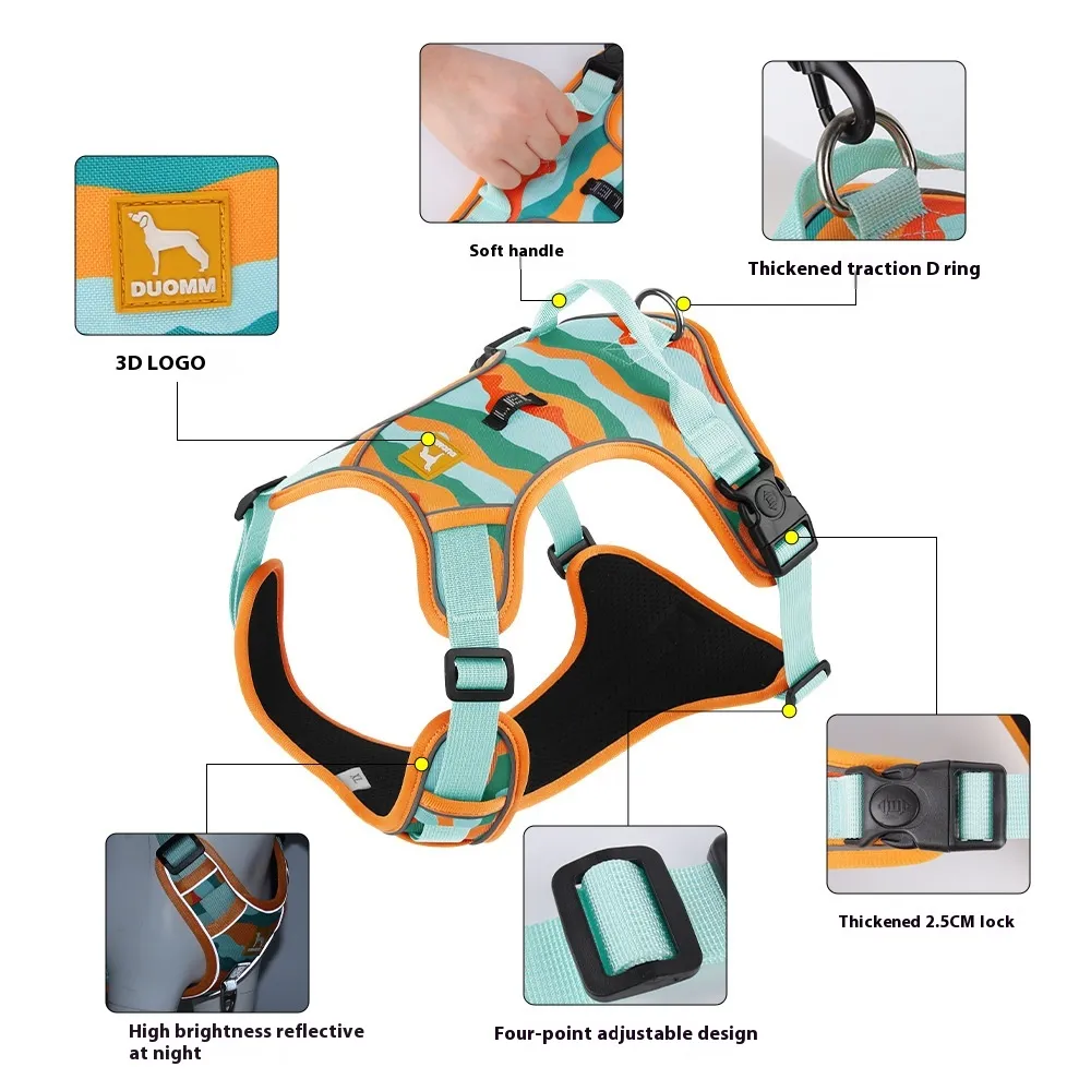 Dog Chest And Back Reflective Commuter Hand Holding Rope – image 2