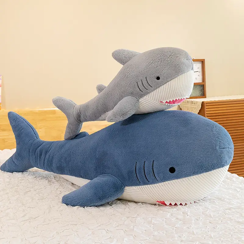 New Shark Throw Pillow Plush Toy Rabbit Fur Doll Doll