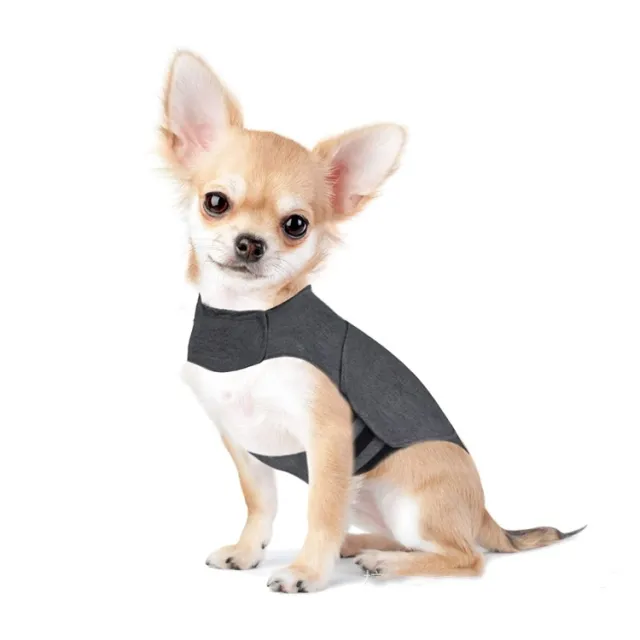 Pet Clothes Dog Anxiety Jacket Warm Vest Heather Gray - Shop at LoveMi