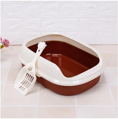 Semi Enclosed Cat Sized Thickened Splash Proof Toilet Small Coffee Color - Shop at LoveMi