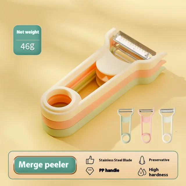 3 In 1 Cheese Grater Portable Handheld Stainless Steel Vegetable Grater Kitchen Tools Efficient Food Graters Home Kitchen Gadgets Three In One Pe... Three In One Peeler - Shop at LoveMi