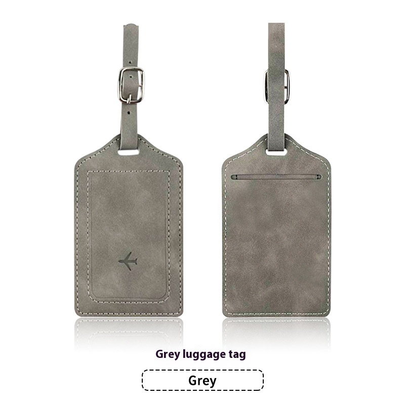 Gray Luggage Tag