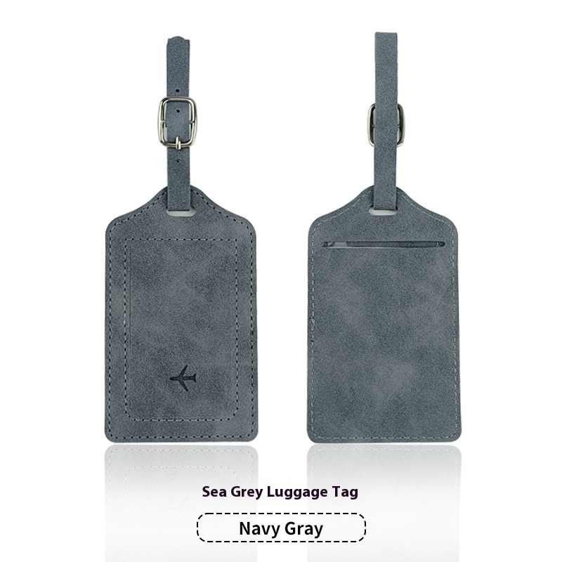 Sea Gray Luggage Tag