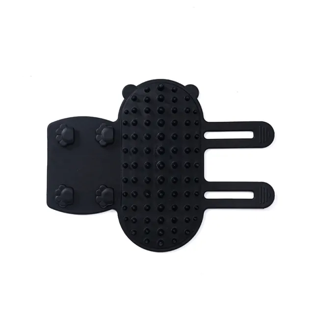 Pets Cat Hair Removal Massage Comb Cats Scratching Rubbing Brush Kitten Grooming Self Cleaning Wall Corner Cat Scratcher Combs Pet Products Black - Shop at LoveMi