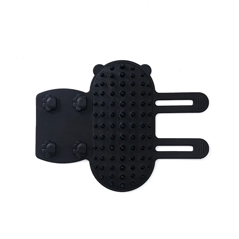 Pets Cat Hair Removal Massage Comb Cats Scratching Rubbing Brush Kitten Grooming Self Cleaning Wall Corner Cat Scratcher Combs Pet Products - Black