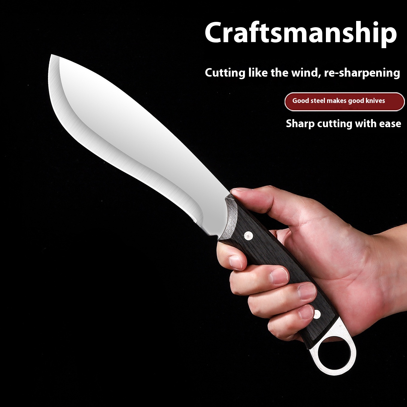Outdoor Camping Knife Wilderness Survival Dedicated Knife Household Stainless Steel Sharp Kitchen