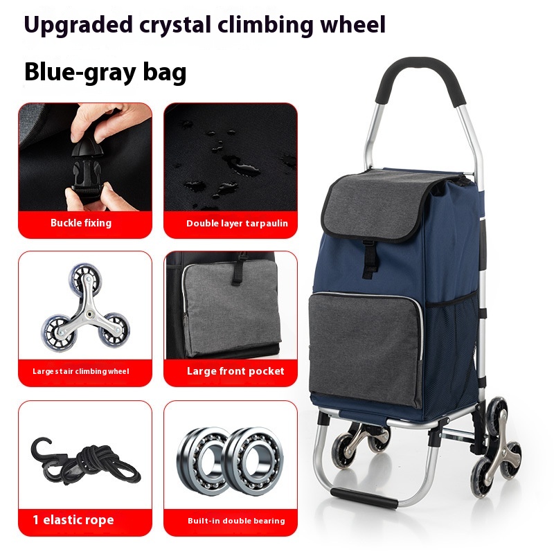 Climbing wheel blue gray