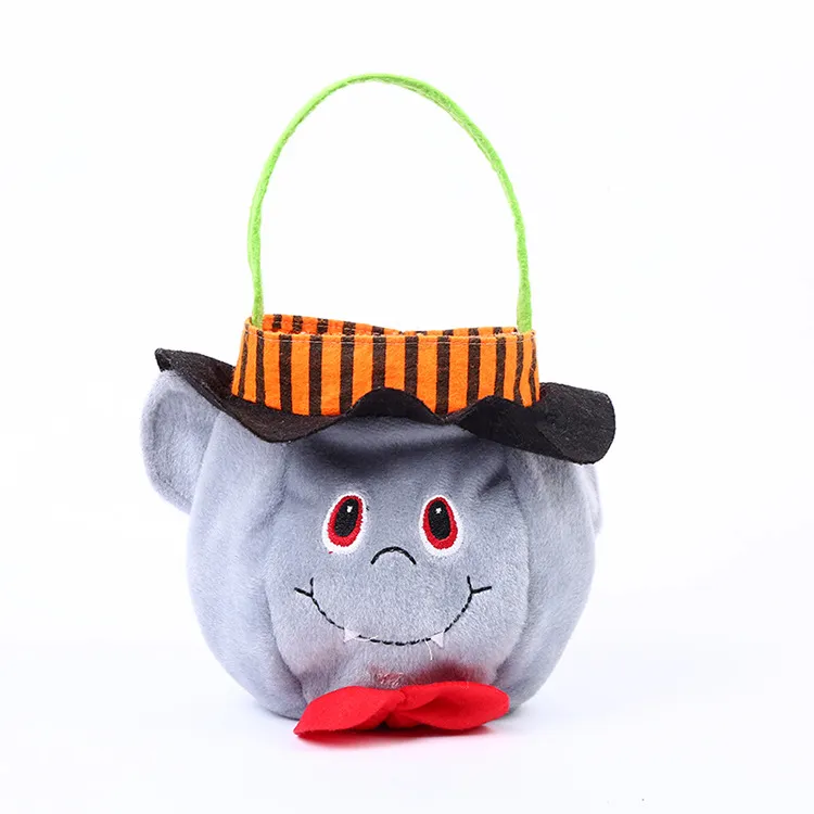 Cute Halloween Candy Bag Halloween Pumpkin Pattern Portable Handbag Cosplay Props Gift Basket Kids Gifts - Vampire
