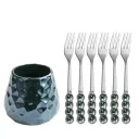 Dark Green Silver Set