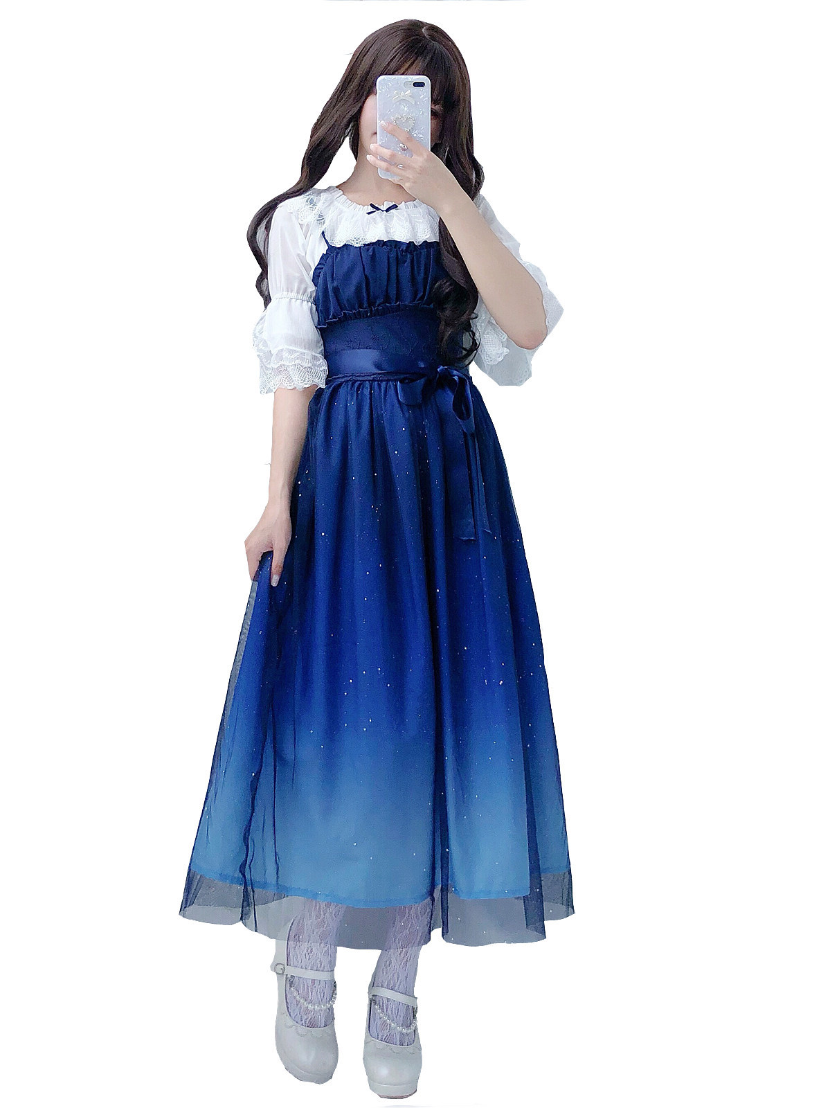 Long Suspender Skirt