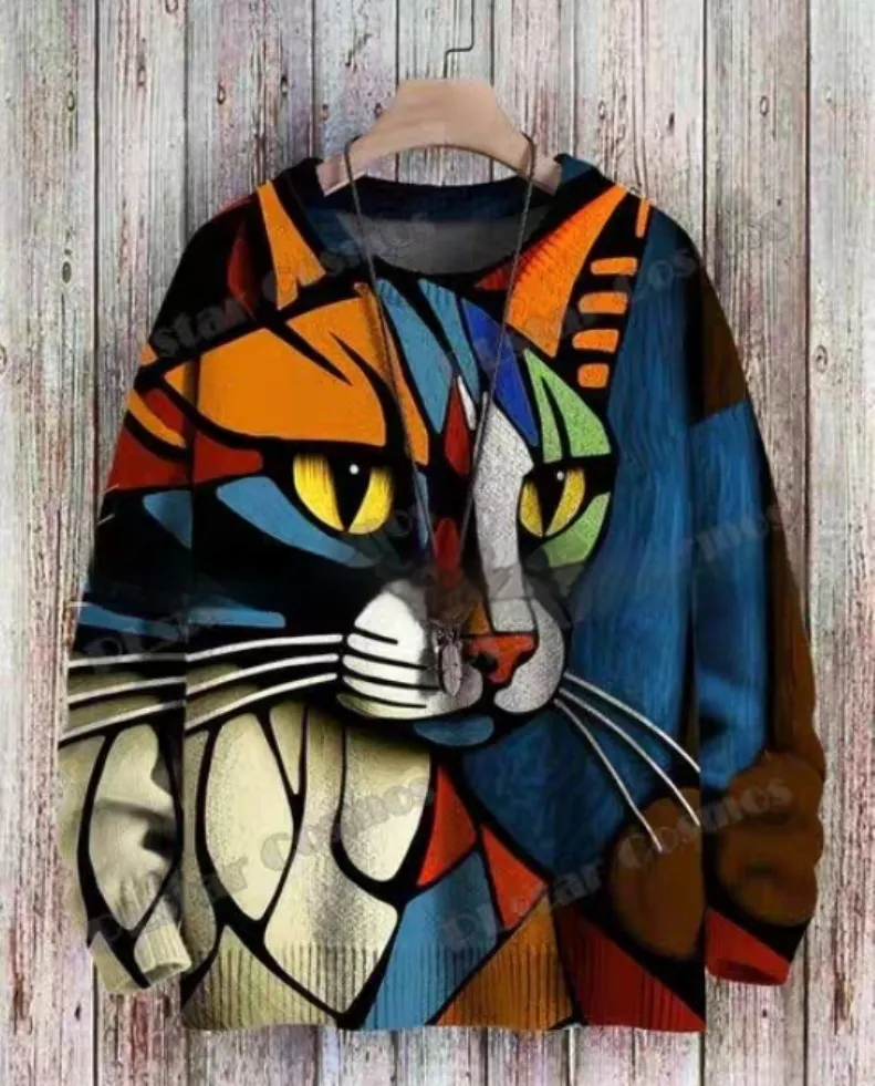 Round Neck Christmas Clothes Women's Sweater - Llwdz038