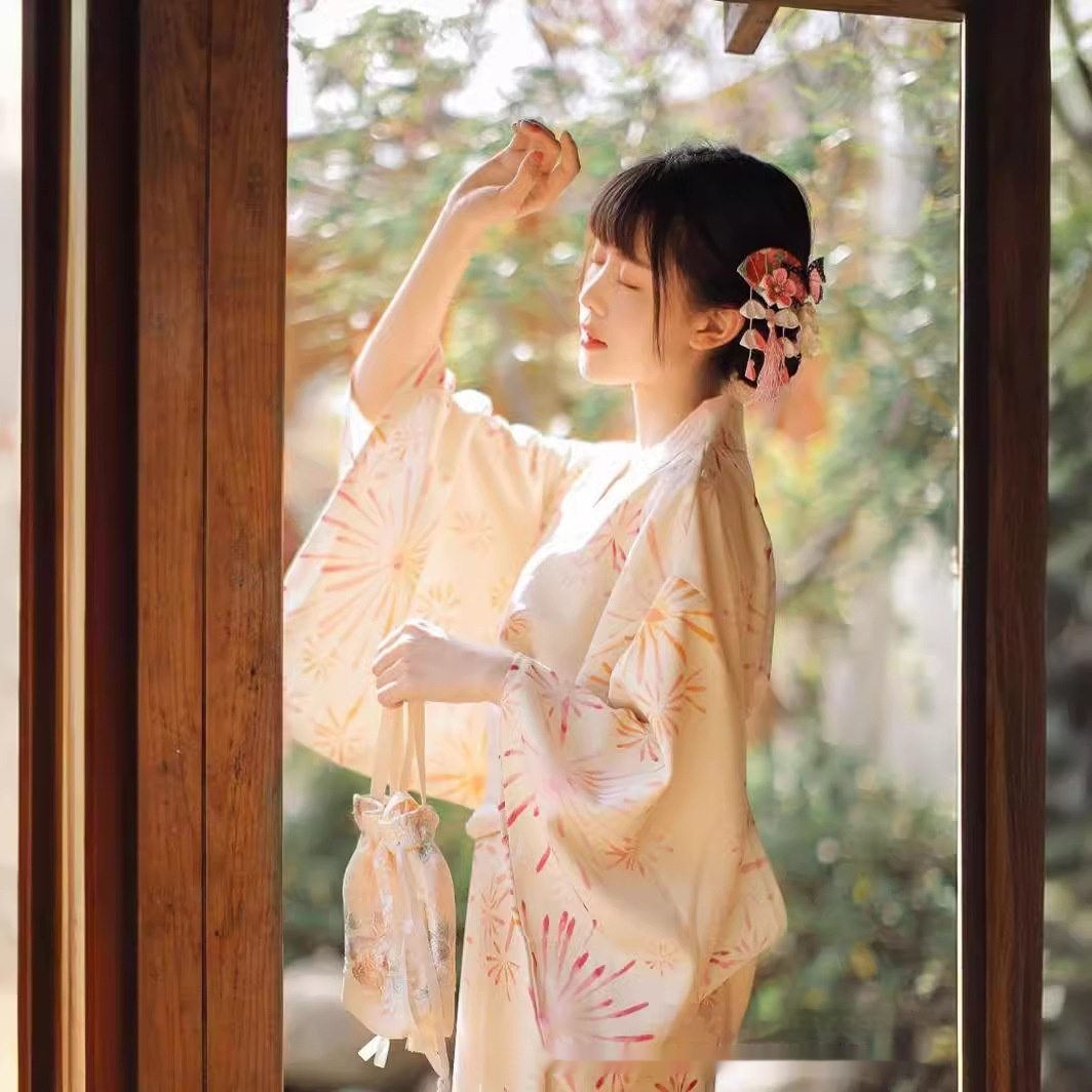 Bathrobe Dress Fireworks Improved Outdoor Travel Shooting Photography Selfie Store Clothing