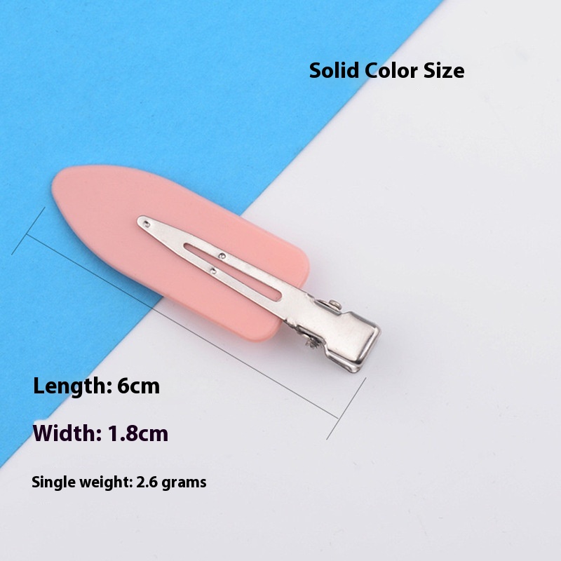 Solid Color Cream Clip Pink