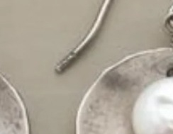 Minority Simple Silver Inlaid Pearl Women's Earrings