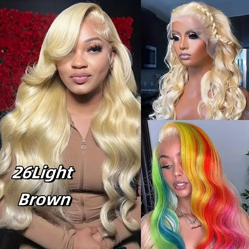 European And American Style Lace Full Head Synthetic Wig - Light Brown