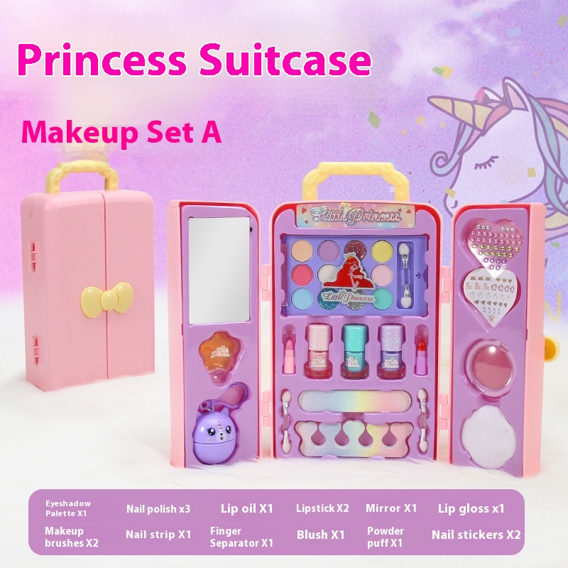 Pink Princess Cosmetic Case W