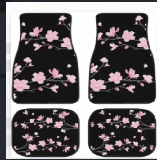 Printed Rubber Car Foot Mat Suit