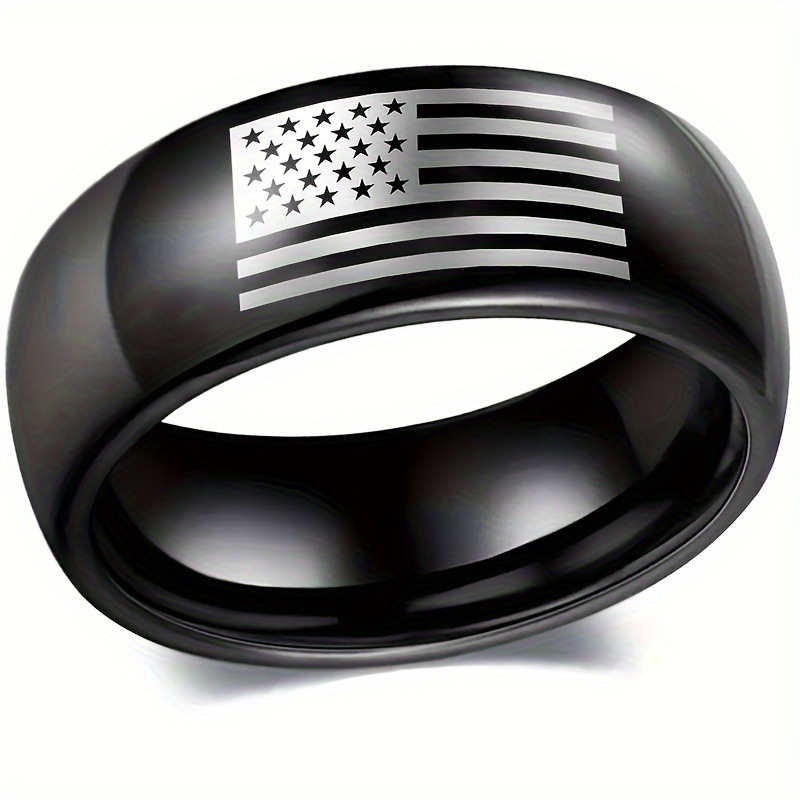 8MM Black Arc American Flag