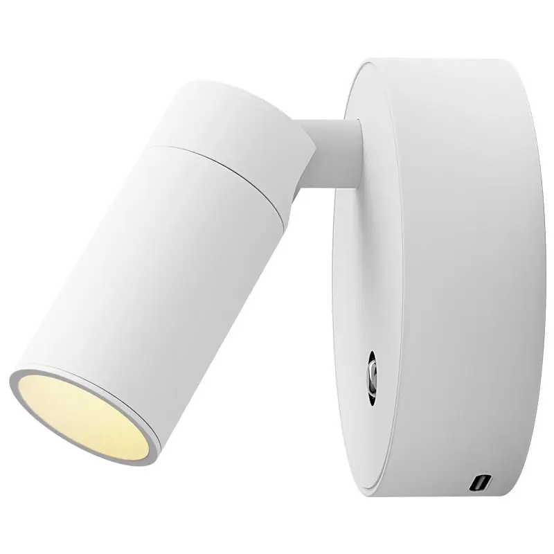 USB Rechargeable Wall Lamp Magnetic Adjustable Spotlight
