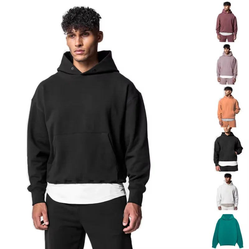Men's Thick Cotton Hoodies Training Sets Casual Sports Kits