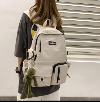Simple Multi-pocket Backpack Students Anti-theft Junior High School College Schoolbag Casual Large Capacity Computer Bags