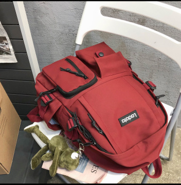 Simple Multi-pocket Backpack Students Anti-theft Junior High School College Schoolbag Casual Large Capacity Computer Bags