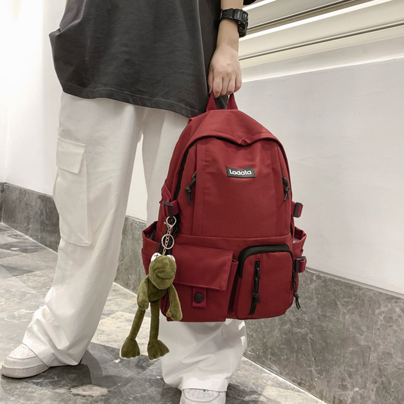 Простой рюкзак с несколькими карманами для студентов, противоугонная сумка для средней школы и колледжа, повседневные компьютерные сумки большой емкости