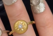 Gold Round Ring