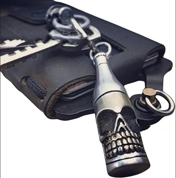 Skull Bottle Keychain