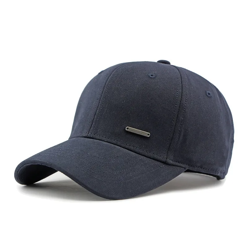 Simple Fashion Baseball Hat Men's Outdoor Leisure Sports Sun-proof - Navy Blue