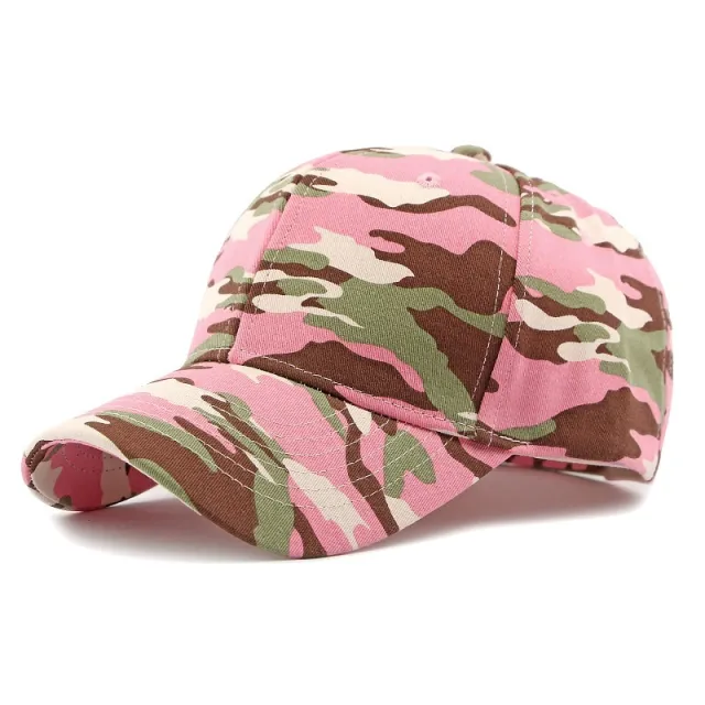 Camouflage Cotton Baseball Cap Outdoor Sun Protection Sports Hard Top Peak Cap Beige Camouflage - Shop at LoveMi